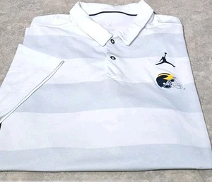 NIKE DRIFIT AIR JORDAN - MICHIGAN WOLVERINES - Herren Logo Athletic Polo Shirt - (XL) - Bild 1 von 4