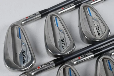 Ping i-Series E1 Irons / 5-PW / Red Dot / Regular Flex Ping CFS 70 Shafts - Image 1 of 4