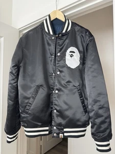 Bape Happy New Year Varsity/Bomber Reversible Jacket Size Small - Picture 1 of 8