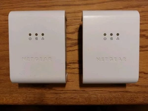 Netgear XET1001 Powerline Wall-Plugged Ethernet Adapter 85Mbps Set Of 2 (Used) - Picture 1 of 6