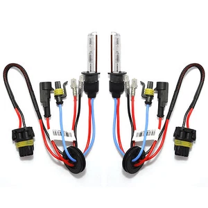 H1 6000k White HID Xenon Replacement Bulb 2 Bulbs Headlight 35w Lamps Light UK  - Picture 1 of 7