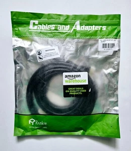 Rankie DisplayPort Male to DisplayPort Male Cable 4K Resolution 15 Feet BLACK - Picture 1 of 6