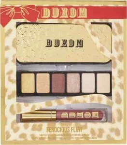 BUXOM Ferocious Flirt Eyeshadow PALETTE & Plumping Lip Polish New in Box - Picture 1 of 6
