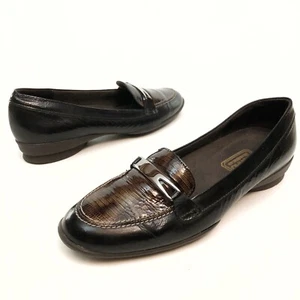 Munro 6.5N Brown Leather Loafers - Picture 1 of 10