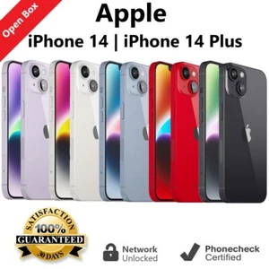 Apple iPhone 14 | 14 Plus 128GB | 256GB | 512GB - Odblokowany Verizon T-Mobile AT&T - Zdjęcie 1 z 10