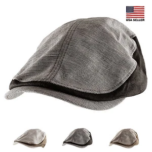 Gorra Morehats 100% Lino Bloque Color Newsboy Caza Irlandesa Gatsby Caxista Sombrero - Imagen 1 de 10