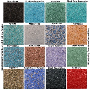 Crushed Gemstone Coarse Powder 75+ Crushed 0.5-1 MM Healing Stone Woodwork Inlay - Picture 1 of 345