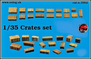 Cajas y Cajas 1/35 - Kit Accesorios Diorama Estiba Modelo Escala Militar B2 - Imagen 1 de 2