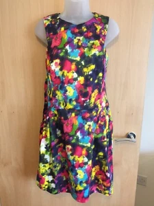 Womens Love Label Multi Coloured Print Dress Size 16 - Picture 1 of 10