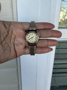 Vintage MZ Berger Gold Tone Stainless Steel Women Flex Band Wrist Watch WS16 - Picture 1 of 11