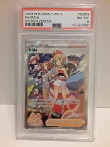 Pokémon Espada y Escudo Corona Zenith 2023 Arte Completo Irida PSA 8 Casi Nuevo-Como Nuevo - Imagen 1 de 2