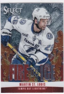 2013-14 Panini Select Fire on Ice Stars Martin St Louis #FS-33 HOF - Picture 1 of 1
