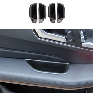 For Benz E-Class W212 2010-2015 Matte Black Inner Door Handle Storage Box Cover - Bild 1 von 12