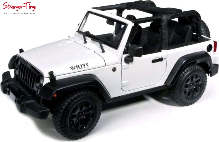 Maisto Jeep Wrangler Open Top 2014 - White 1/18 Scale — 第 1/1 张图片