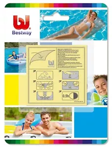 Bestway Adhesive Repair Patches 10 Pack Heavy Duty Spa Pool leak Kit Lazy Z Rub - Picture 1 of 4
