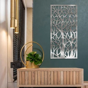 Modern Framed Metal Tree Branch Wall Art - Unique Home Decor Hanging, Gift Idea - Picture 1 of 21