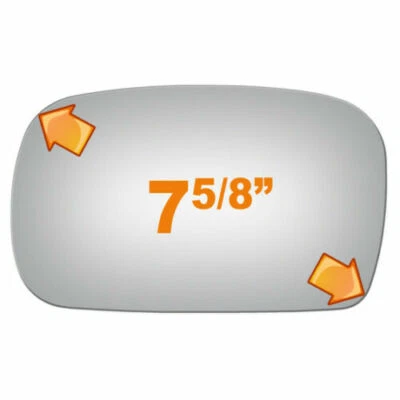 Flat Left Side Mirror For 95-02 Kia Sportage W/O Backing Plate - Изображение 1 из 4