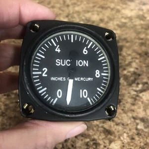 Medidor de succión para aviones UMA - P# 3-102-12L medidor de succión S/N A315 - Imagen 1 de 11