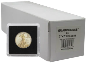 25 - Guardhouse 2x2 Tetra Snaplock Münzrähmchen für 1/2 oz Alter, 27 mm - Bild 1 von 1