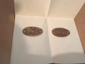 Zwei alte Messing Hotelzimmer Türmarkierungen Nummer 66 und 69 - Bild 1 von 7