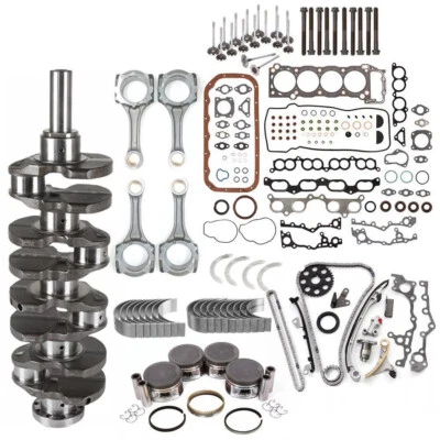 2.7L 3RZ-FE Engine Piston Gasket Timing Kit w/ Crankshaft Rods For Toyota Tacoma - Image 1 of 4