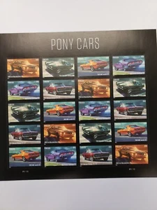 US 5715-5719 5719b Pony Cars forever (20 stamps) MNH 2022 - Picture 1 of 1