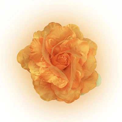 Rose Satin Woman Girl Wedding Dress Flower Pin Ponytail Hair Clip Headpiece - Image 1 of 2