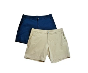 Lululemon Shorts Mens Size 36 Classic Flat Front Chino Stretch 7" Inseam Lot 2 - Picture 1 of 7