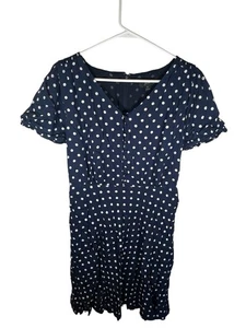 J.Crew Polkadot, Navy And White Dress Size 8 - Picture 1 of 9