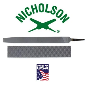 12 Pack Nicholson 8" Flat Double Cut Second File. USA $ SALE $ 03599NN  - Picture 1 of 6