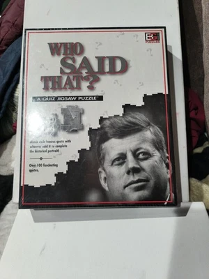 Rompecabezas Who Said That A Quiz SELLADO Famous People & Quotes 252 piezas EE. UU. Foto 1 de 4