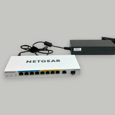 NetGear GS110TUP 10-Port Gigabit Ethernet Ultra60 PoE++ Smart Desktop Switch - Image 1 of 4