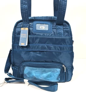 LUG PUDDLE JUMPER OVERNIGHT TRAVEL GYM TOTE BAG OCEAN BLUE NWT - Picture 1 of 24