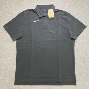 Nike Coaches Dri Fit Gris a Presión Para Hombres XL Manga Corta Entrenador Polo Nuevo - Imagen 1 de 11