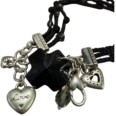 Brighton Karma Cross Black Charm Bracelet - Image 1 of 4