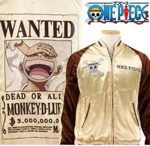ONE PIECE × Switch Planning Luffy Wanted Poster Sukajan Jacket Size L From JP - Picture 1 of 7