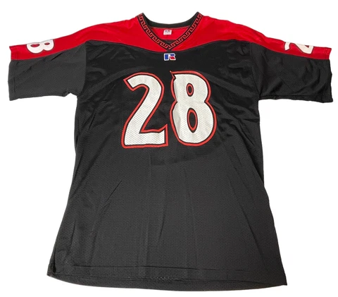 Vtg Russell Athletics San Diego State Aztecs SDSU Football Jersey #28 LARGE Cover
