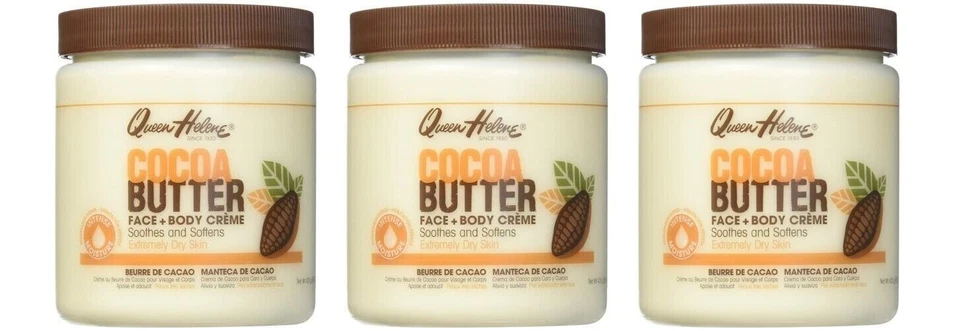 BL Queen Helene Jar Creme Manteiga de Cacau 15 oz (41245)**Pacote com 3** - Imagem 1 de 1