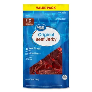 Great Value Original Beef Jerky Value Pack, 10 oz - Picture 1 of 5