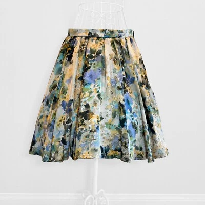 RINASCIMENTO X поколения юбка многоцветный цветочный принт S маленький сделано в Италии - Изображение 1 из 4
