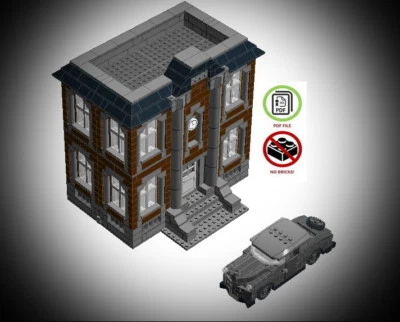 Lego City Town House with retro Car Building Instruction - Need ~1600 bricks - Image 1 of 4