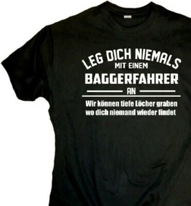 Fun T-Shirt Bagger Fahrer Sprüche Shirt Geschenk Männer Party Beruf  - Bild 1 von 4