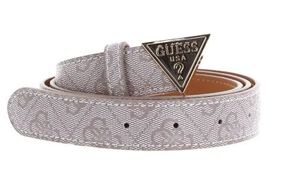 GUESS Noelle Not Adjustable Pant Belt W95 Gürtel Dove Logo beige - Bild 1 von 2