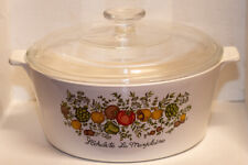 "Spice of Life" Vintage CORNING WARE B 2 1/2, 2 1/2 LITRE Casserole Dish and Lid