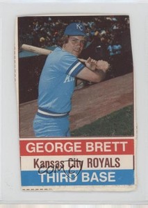 1976 Hostess All-Star Team George Brett (Black Back) #114.1 HOF