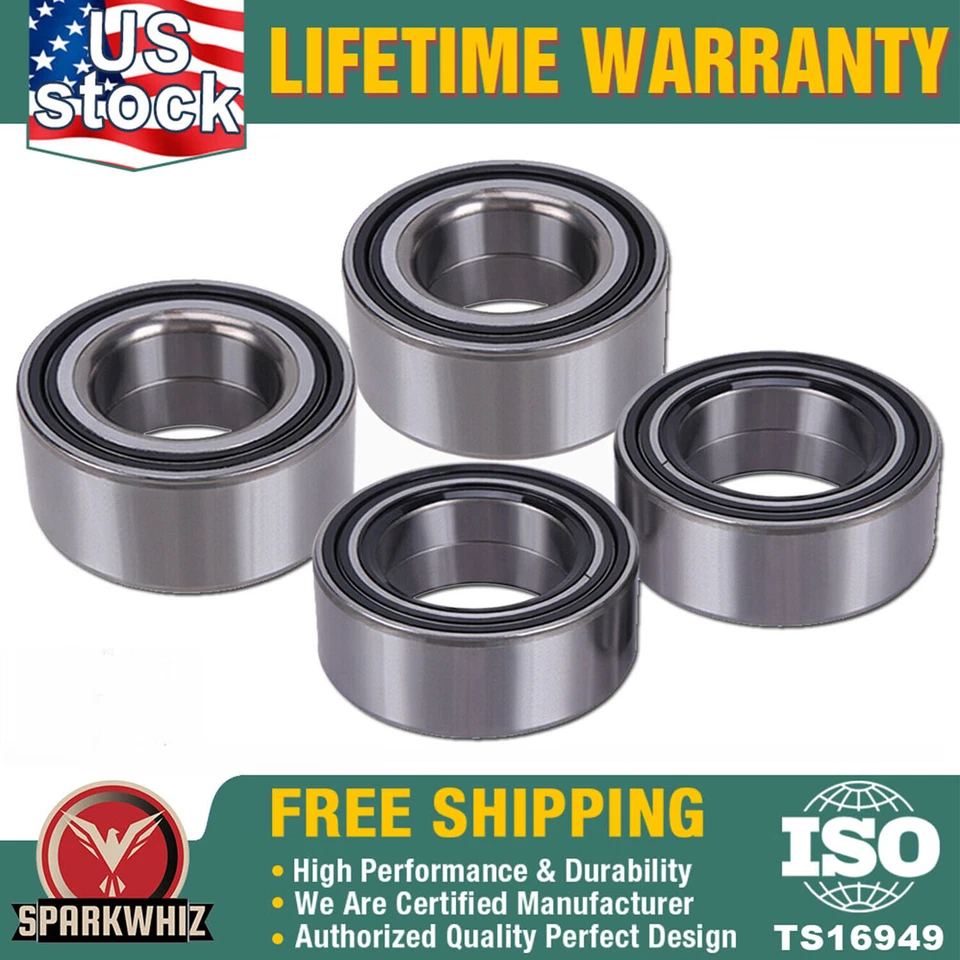 All 4 Front Rear Wheel Bearings For Polaris Ranger RZR S 800 900 XP 2010-2014 US - Imagem 1 de 4