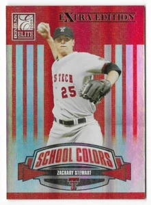 Zachary Stewart 2008 Donruss Elite Extra Edition School Colors #40 /1500 Texas - Picture 1 of 2
