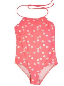 Limited Too Girls Body Swimsuit Coral Seashell print Size-M(10/12) NWOT - Picture 1 of 1