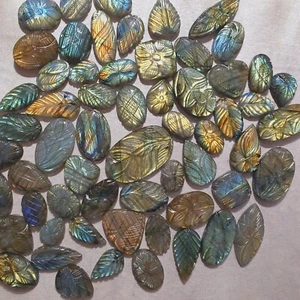 Natural Labradorite Loose Wirewrap Carving Gemstone - Picture 1 of 6