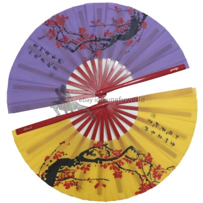 KUNGFUWORLD Bamboo Kung fu Fans Martial arts Tai Chi Fan High Quality Durable